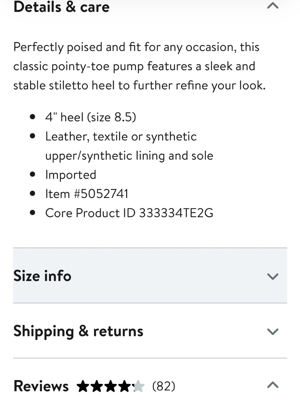 Nine West Black Pointed-Toe Stiletto Pump